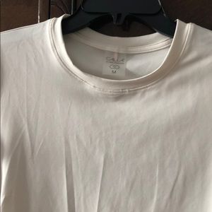 NWOT Calia ivory side ruched shirt